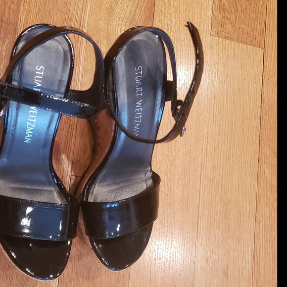 UNIQUE Stuart Weitzman platform patent leather sandals - Picture 3 of 5